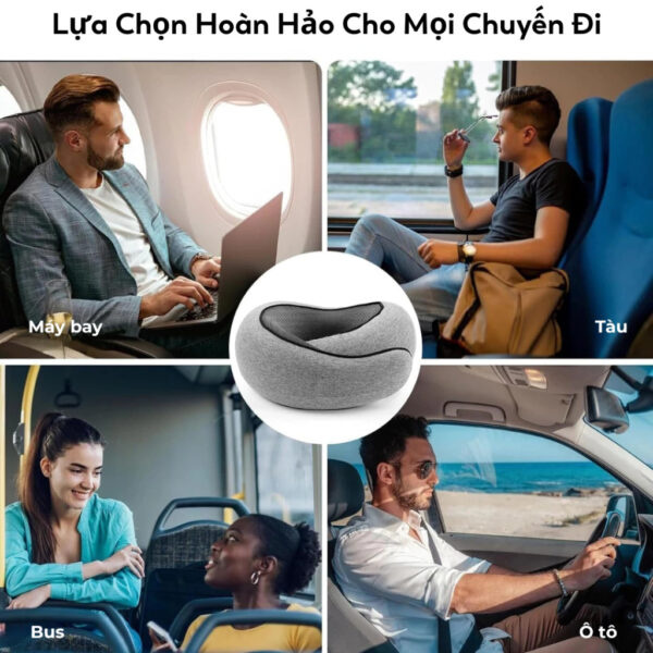Gối Cao Su Non Cao Cấp SOFTURE Nâng Đỡ 360° Thiết Kế Công Thái Học Bảo Vệ Cột Sống Cổ Full Box – SG03