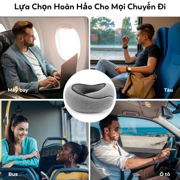 Gối Cao Su Non Cao Cấp SOFTURE Nâng Đỡ 360° Thiết Kế Công Thái Học Bảo Vệ Cột Sống Cổ – SG03