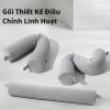Gối Cổ Du Lịch Cao Cấp SOFTURE Điều Chỉnh Uốn Cong 360° Phù Hợp Mọi Tư Thế, Vải Mềm Mịn Có Túi Đựng – SG05