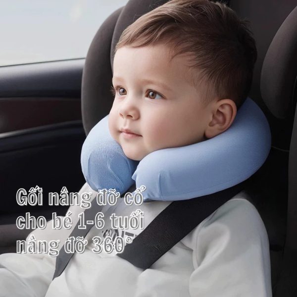 Gối Kê Cổ Cao su Non Cho Bé Từ 1–6 Tuổi SOFTURE Nâng Đỡ 360° Dùng Được Cho Ghế Ô Tô, Máy Bay, Xe Đẩy – SG08